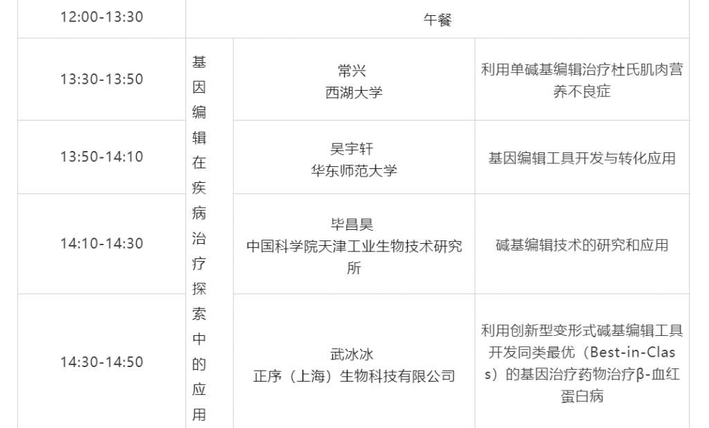 详细议程